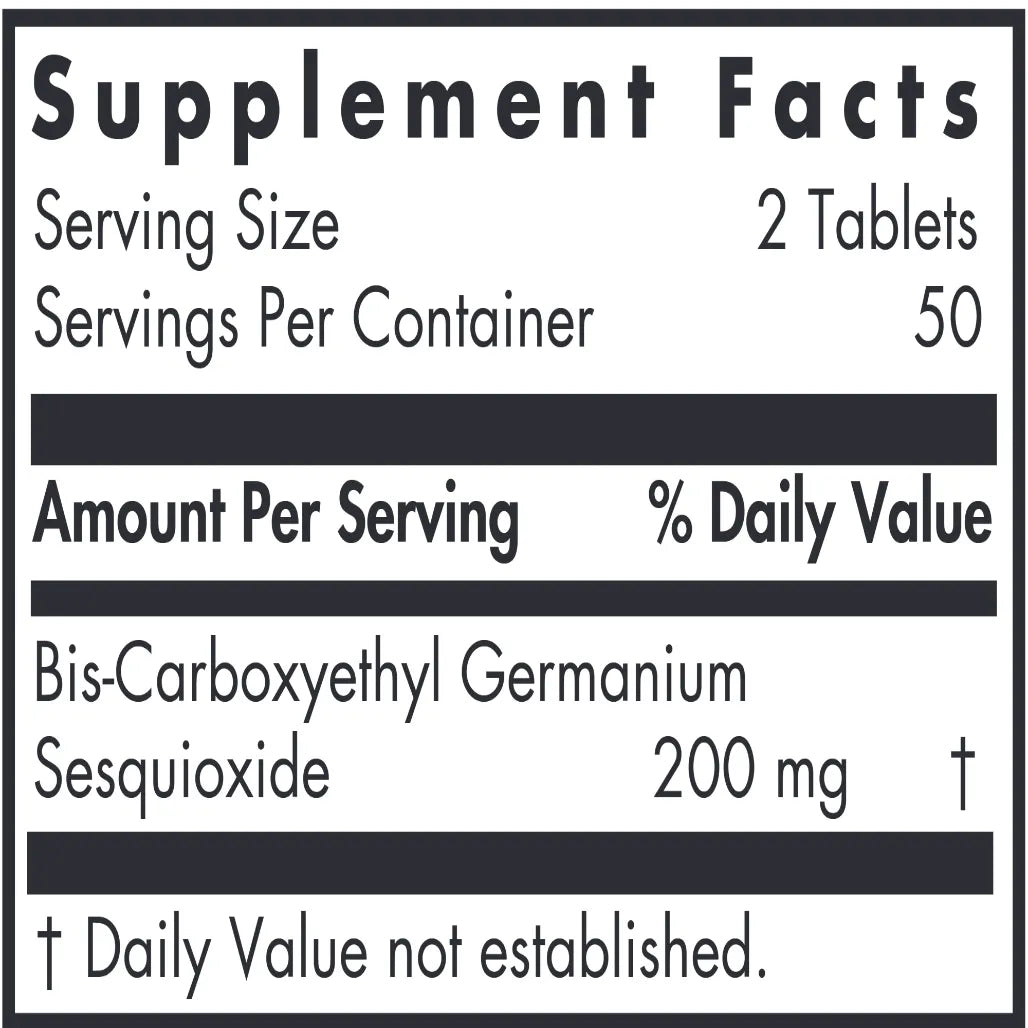 Allergy Research Group OrganoGermanium Ge-132 100 tabs - 100 tabs