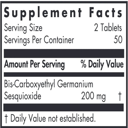 Allergy Research Group OrganoGermanium Ge-132 100 tabs - 100 tabs