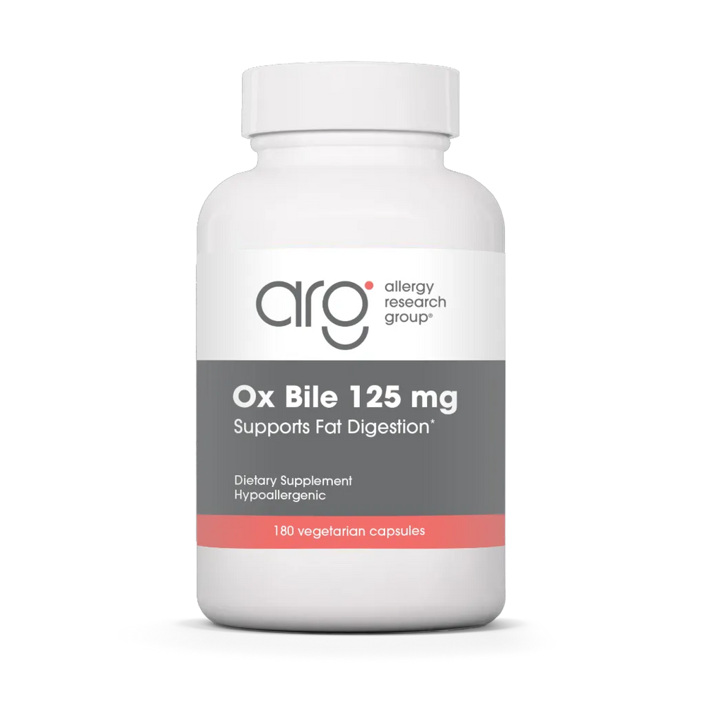 Allergy Research Group Ox Bile 125 mg - 180 Vegcaps