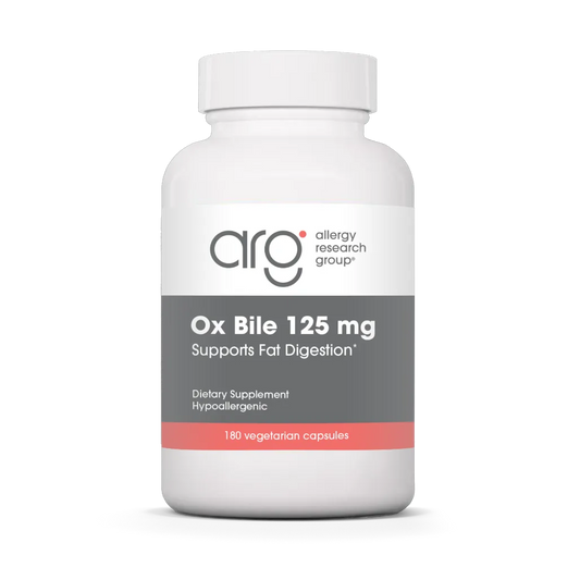 Allergy Research Group Ox Bile 125 mg - 180 Vegcaps