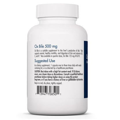 Ox Bile 500mg Allergy Research