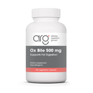 allergy research group ox bile 500 mg bottle