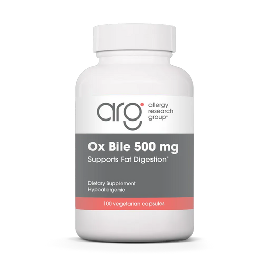 allergy research group ox bile 500 mg bottle