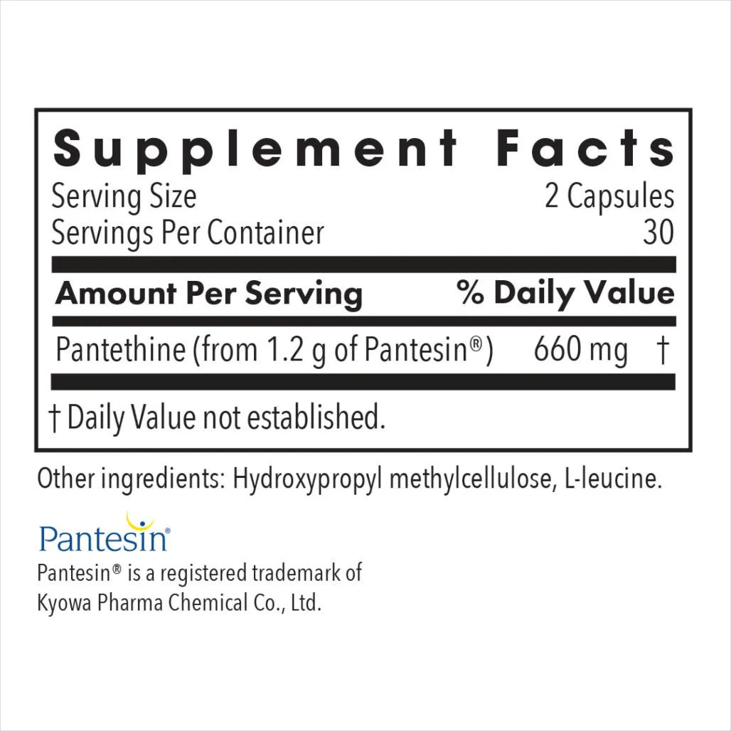 Allergy Research Group Pantethine 660 mg - 60 Vegcaps