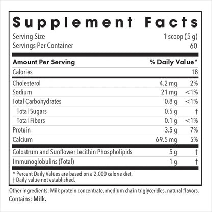 Allergy Research Group Phospholipid Colostrum - 300 grams