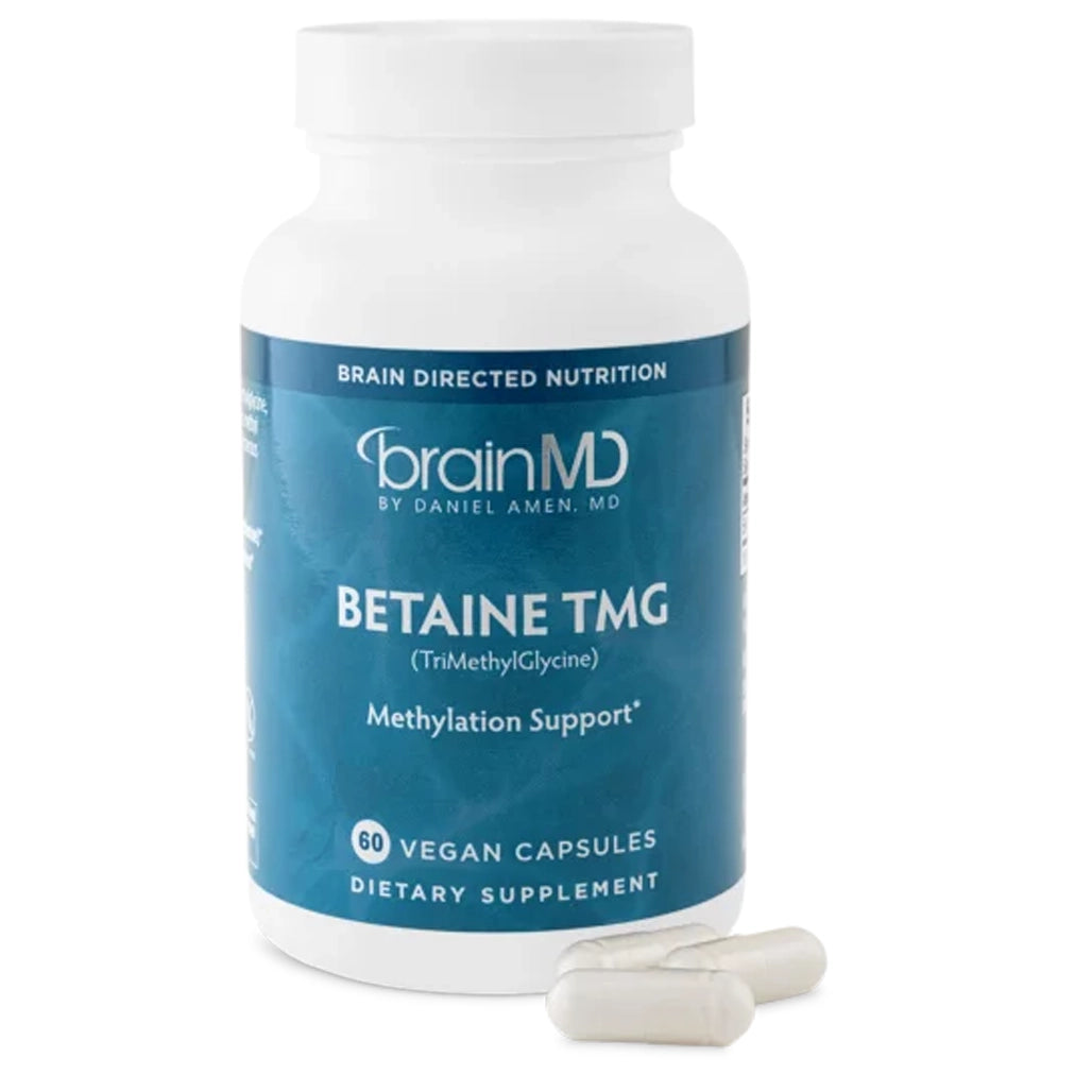 brainmd Betaine TMG Methylation support capsules for vegetarians