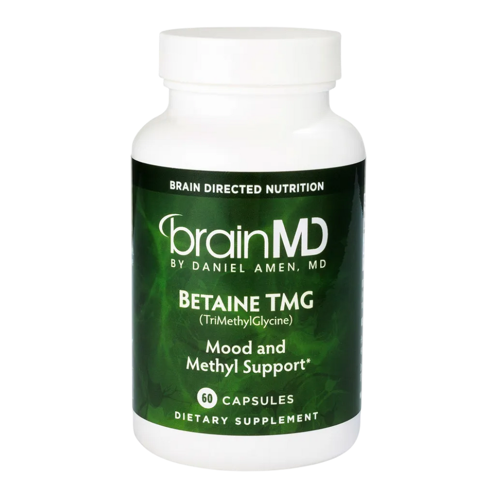 brainmd Betaine TMG Methylation support capsules for vegetarians