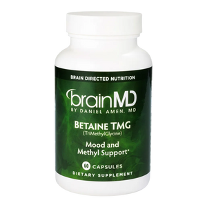 brainmd Betaine TMG Methylation support capsules for vegetarians