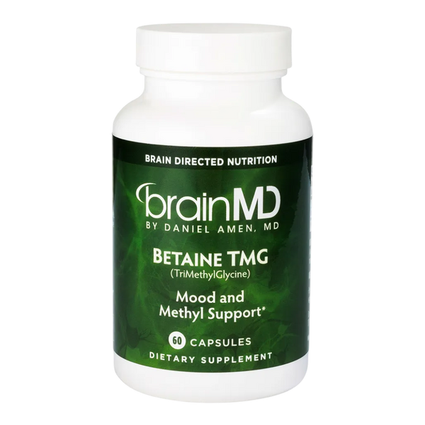 brainmd Betaine TMG Methylation support capsules for vegetarians