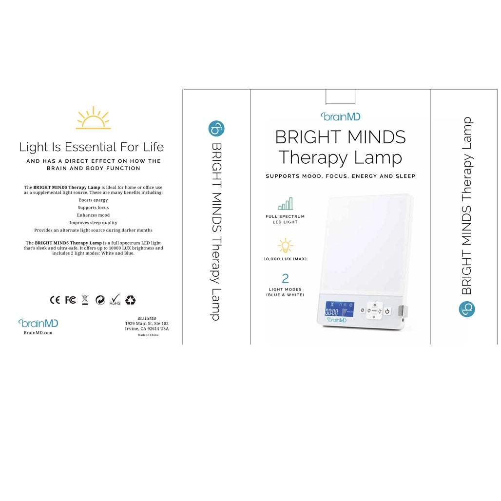 Bright Minds Therapy Lamp Brain MD light therapy