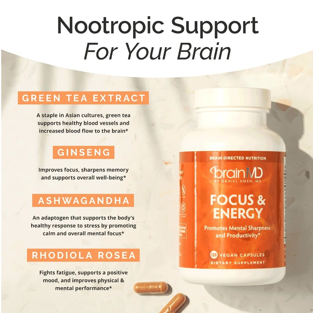 Focus and Energy Brain MD nootropic support supplement 