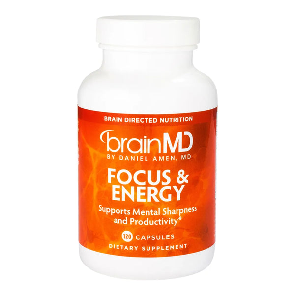  Brain MD - Focus and Energy - 120 Capsules | Supports Mental Sharpness and Productivity