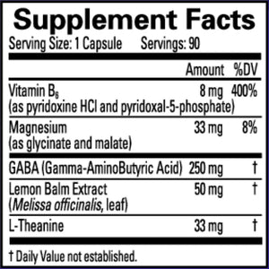 Brain MD GABA Calming Support supplement