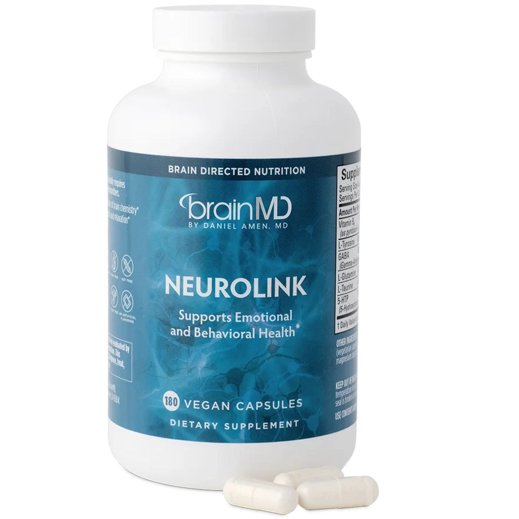 NeuroLink capsules by BrainMD supports emotional and behavioral health 