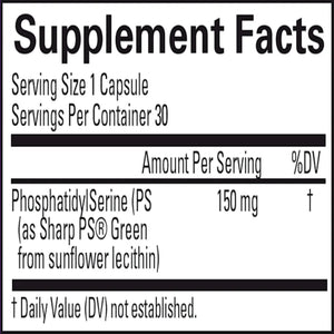 NeuroPS phosphatidylserine  supplement vegan capsules by Brain MD 