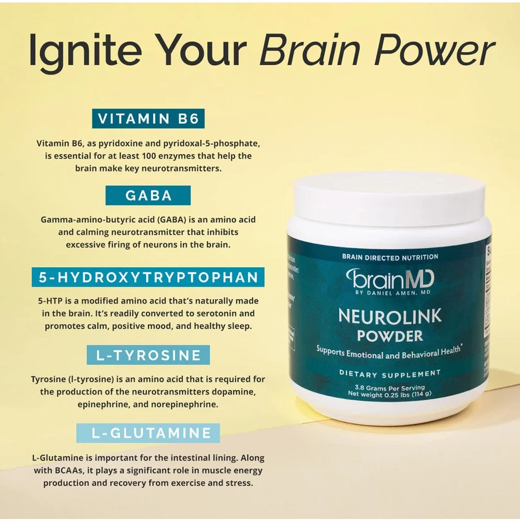 Ingredients of Neurolink Powder by Brain MD