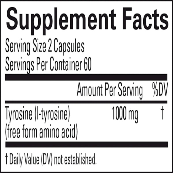 BrainMD Tyrosine supplement capsules - Improves Cognitive Function and Relieves from Stress