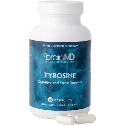 BrainMD Tyrosine supplement capsules - Improves Cognitive Function and Relieves from Stress