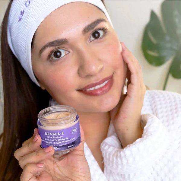 Advanced Peptides Night Moisturizer DermaE Natural Bodycare