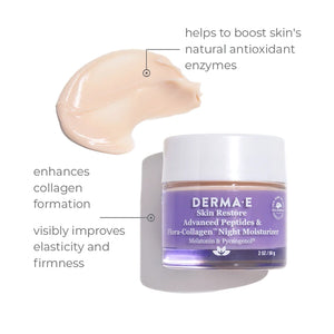 Advanced Peptides Night Moisturizer DermaE Natural Bodycare