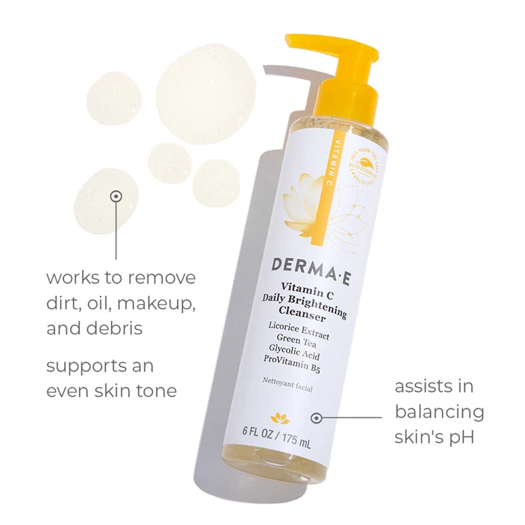 Daily Brightening Cleanser 6 fl oz DermaE Natural Bodycare