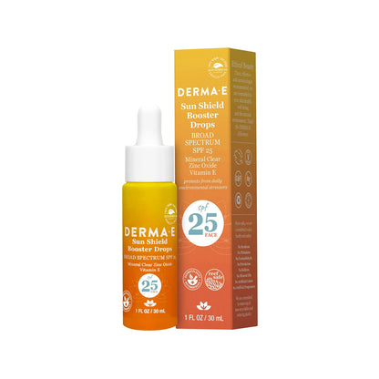 Sun Shield Booster Drops SPF 25 DermaE Natural Bodycare