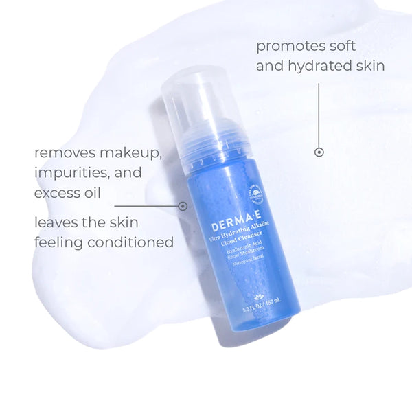 Ultra Hydrating Alkaline Cloud Cleanser DermaE Natural Bodycare