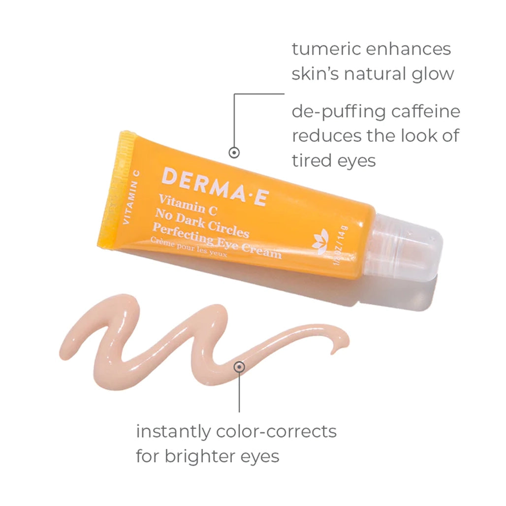 Vitamin C No Dark Circle Perfecting Eye Cream DermaE Natural Bodycare