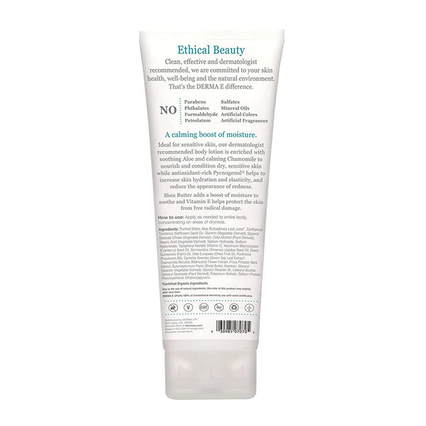 Vitamin E Fragrance-Free Therapeutic Shea Body Lotion DermaE Natural Bodycare