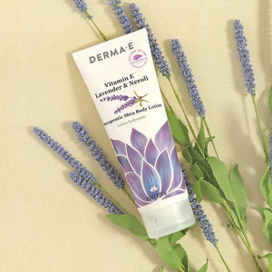 Vitamin E Lavender & Neroli Therapeutic Shea Body Lotion DermaE Natural Bodycare
