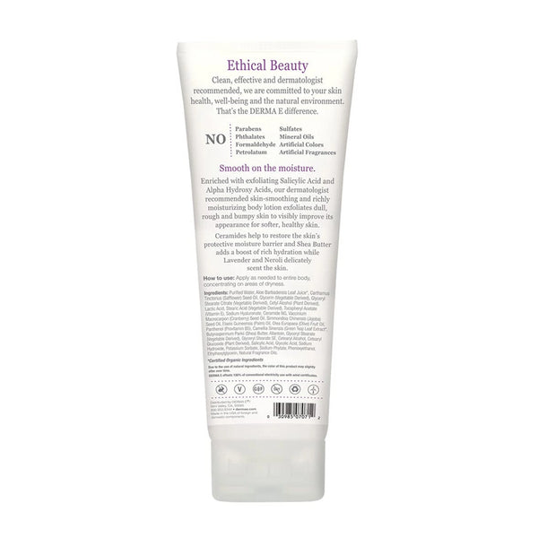 Vitamin E Lavender & Neroli Therapeutic Shea Body Lotion DermaE Natural Bodycare