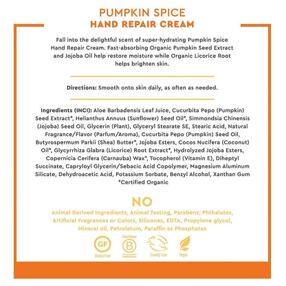 Pumpkin Spice Hand Repair Cream Desert Essence