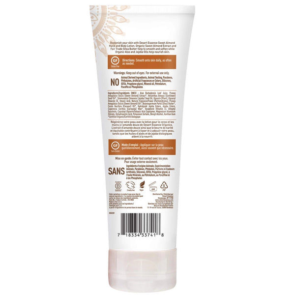 Sweet Almond Hand & Body Lotion Desert Essence