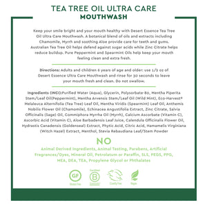 Tea Tree Oil Mouthwash Ultra Care Desert Essence