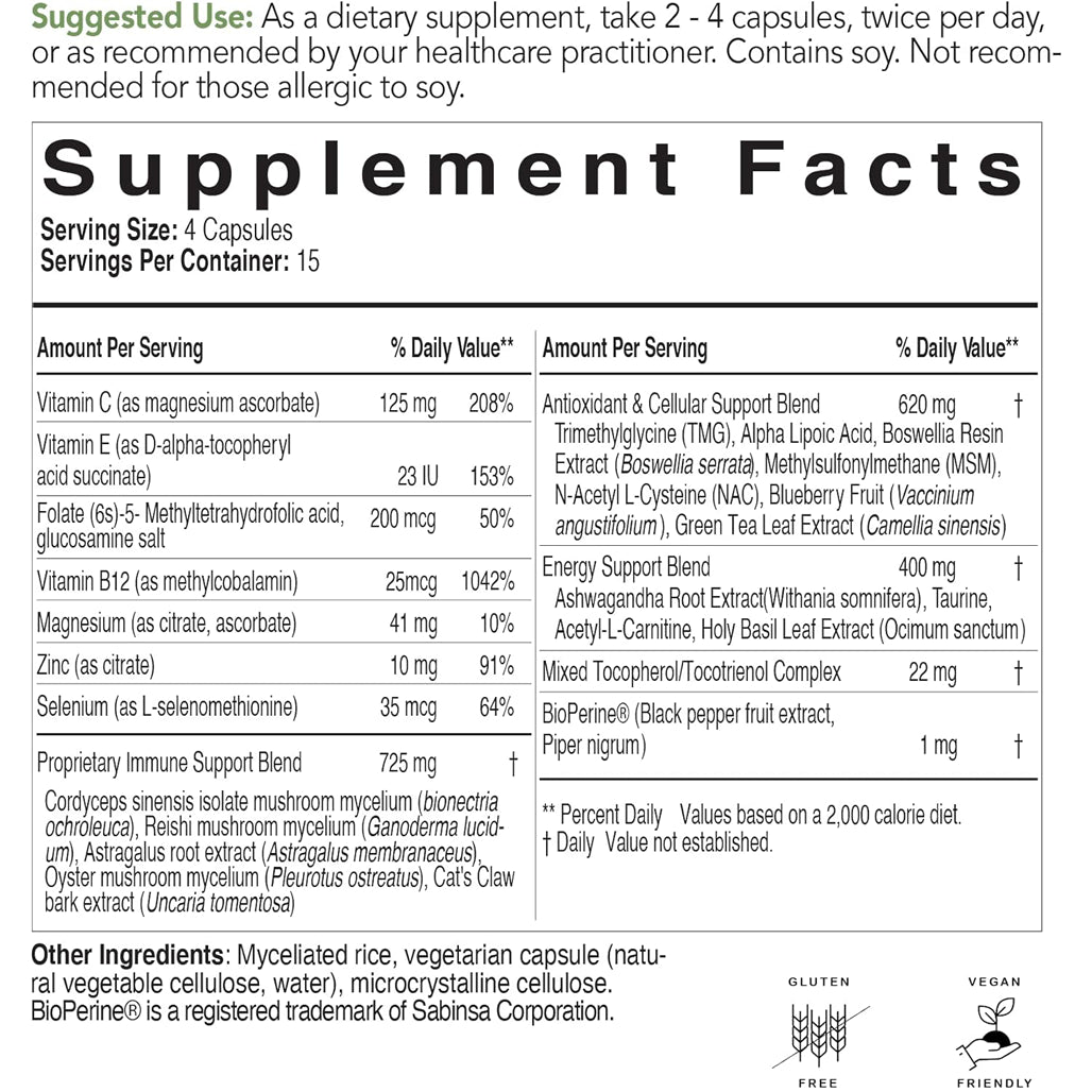 EcoNugenics Cellular Shield Supplement Facts