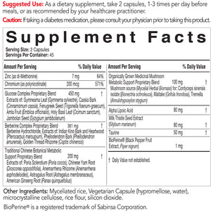 EcoNugenics ecoMetabolic Supplement Facts