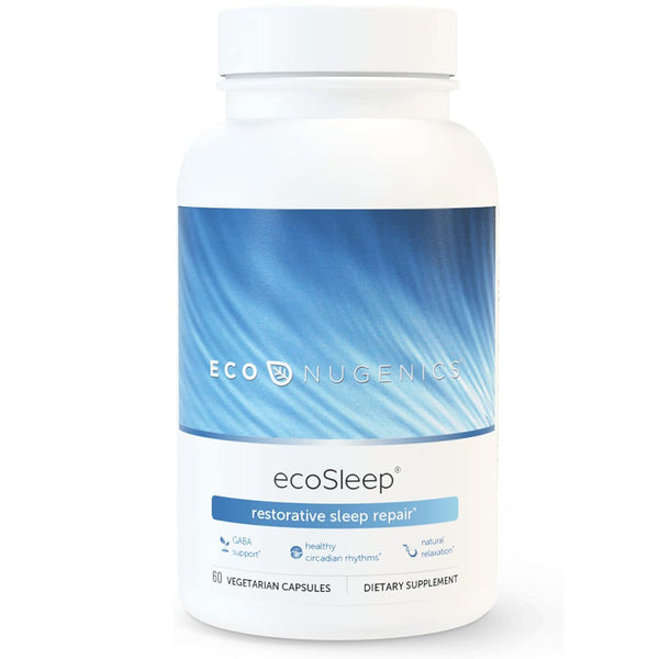 EcoNugenics ecoSleep - 60 Vegetarian Capsules - Restorative Sleep Repair 