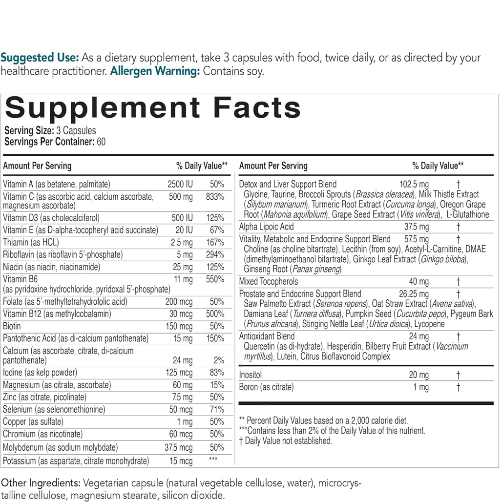 EcoNugenics Men's Daily Supplement facts
