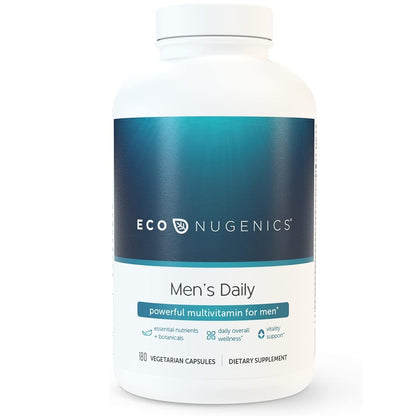 EcoNugenics Men's Daily Supplement - 180 Capsules - Support Daily Overall Wellness