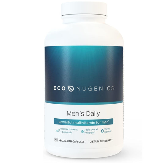 EcoNugenics Men's Daily Supplement - 180 Capsules - Support Daily Overall Wellness