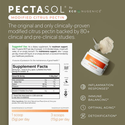 PectaSol-C Lime Infusion by EcoNugenics - Supplement Facts