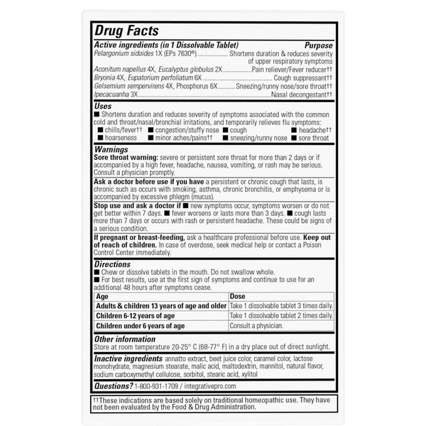 Integrative Therapeutics V Clear EPs 7630 Pelargonium-Alpha CF - Ingredients