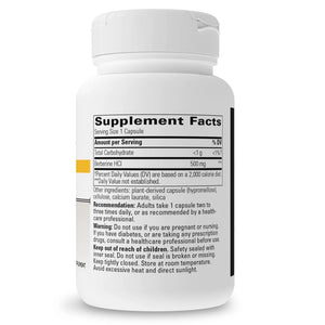 Ingredients of Integrative Therapeutics Berberine 500 mg Dietary Supplement 