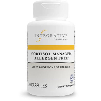 Cortisol Manager Allergen Free Integrative Therapeutics | 30 veg capsules | Stress hormone stabilizer