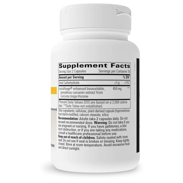 Integrative Therapeutics Curalieve 60 caps supplement facts