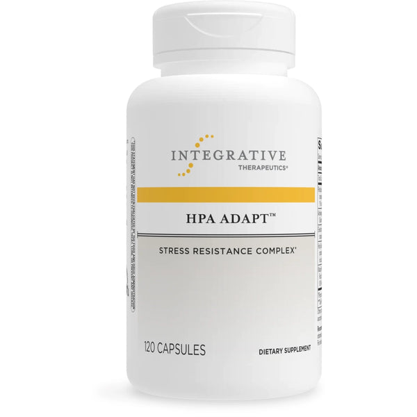 Integrative Therapeutics HPA Adapt 120 capsules – stress resistance complex dietary supplement for adrenal health and energy support.