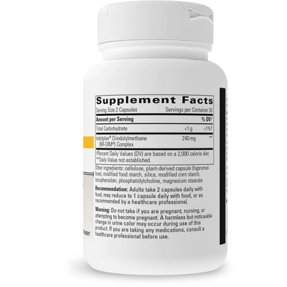 Integrative Therapeutics Indolplex 60 vegcaps supplement facts