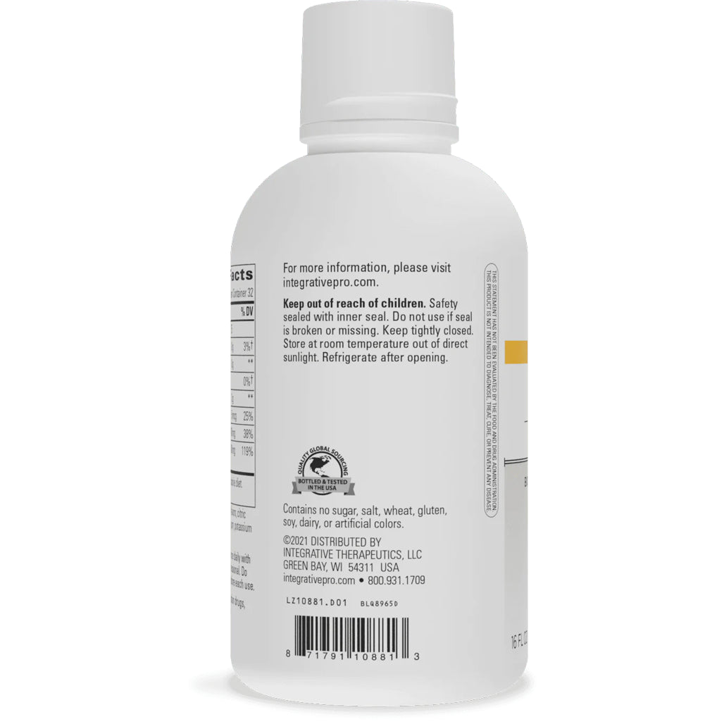 Liquid Calcium Magnesium 1:1 Berry 16 oz Integrative Therapeutics | Bioavailable Mineral Forms