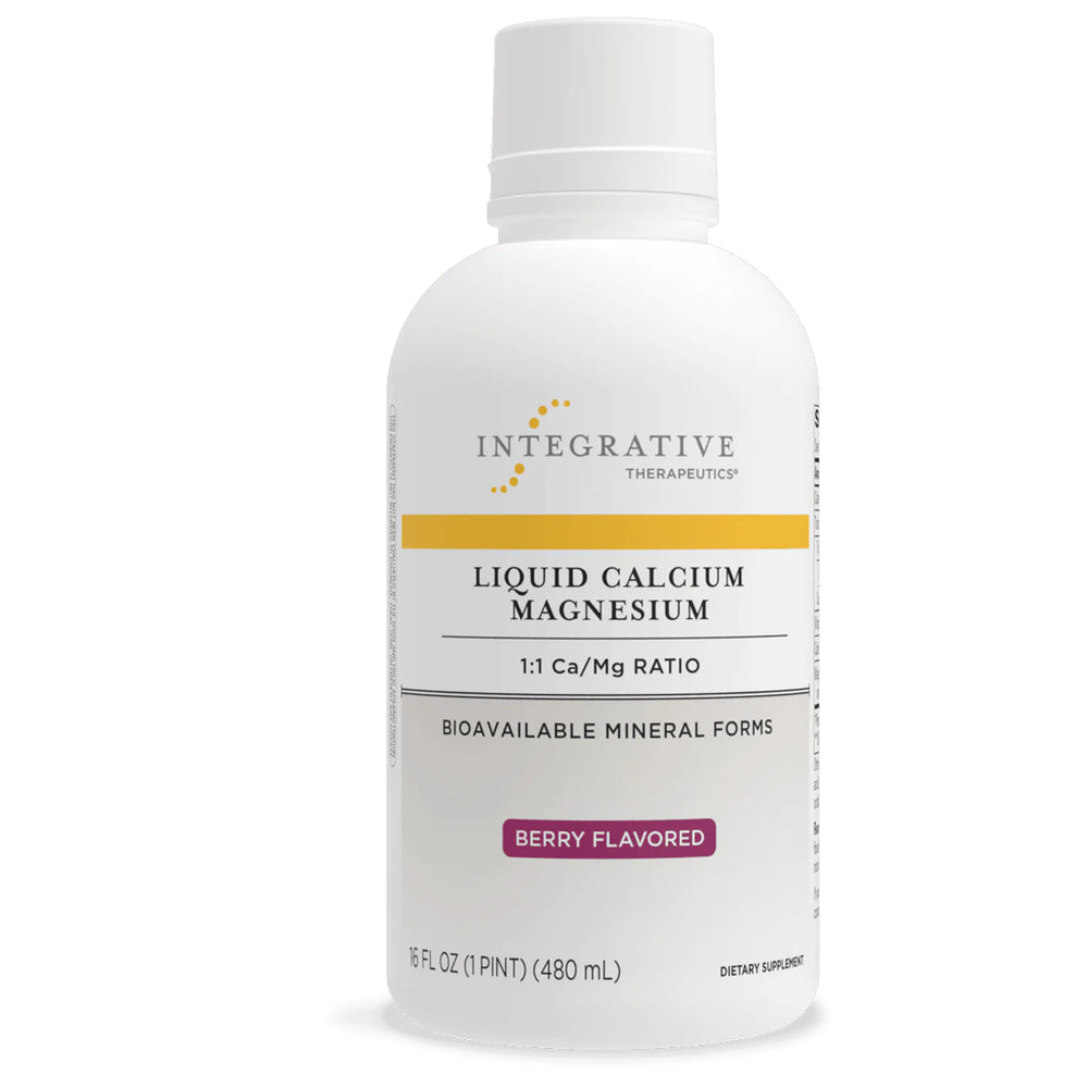Integrative Therapeutics Liquid Calcium Magnesium 1:1 Berry - 16 oz