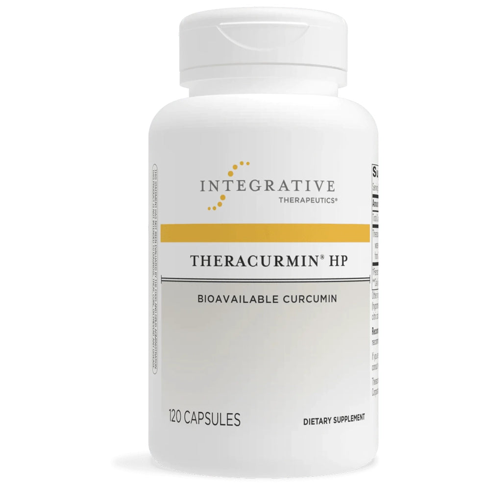 Integrative Therapeutics Theracurmin bottle – advanced curcumin supplement for joint comfort, antioxidant protection, and healthy inflammatory response support.